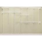 ShelfTrack 7 ft. - 10 ft. White Closet Organizer Kit