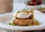 Crab Cake Eggs Benedict with Bacon Hollandaise