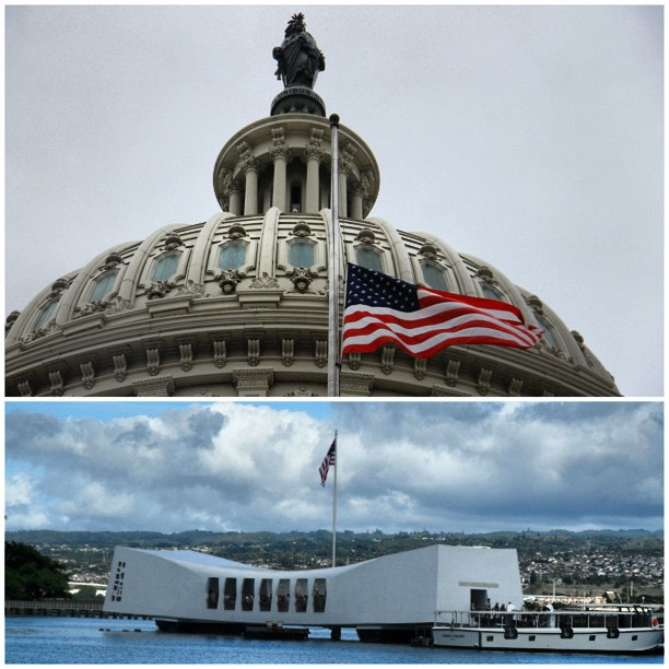 From Capitol to Hawaii remembering those lost 71 years ago at Pearl Harbor.