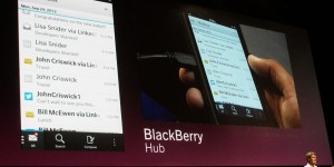 The Hub-bub leading to the BlackBerry 10 launch. Photo: Roberto Baldwin/Wired