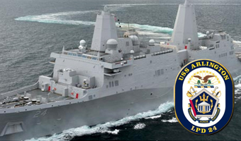 photo of uss arlington ship