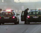 Five people were injured in a multi-car crash on the 405 Freeway in Inglewood on Dec. 15, 2012. (credit: CBS)