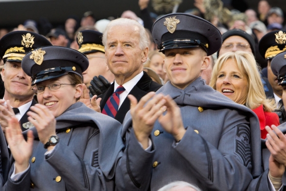 Vice President Joe Biden and Dr. Jill Biden attend the 113th Army-Navy football game at Lincoln Financial Field (December 8, 2012)