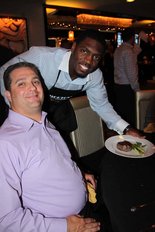 Celebrity Servers at Morton's Steakhouse featuring Jonathan Vilma