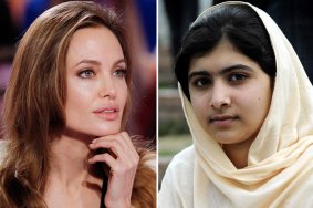 Angelina Jolie and Malala Yousafzai