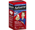Airborne® Blast of Vitamin C Chewable Tablets Berry Flavor
