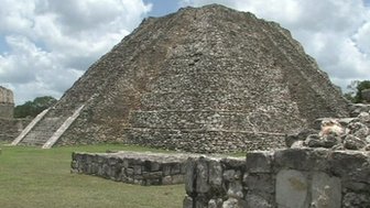 A Mayan building