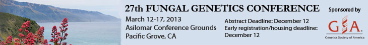 Fungal Genetics Meeting 2013
