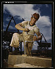 Carpenter at work on Douglas Dam, Tennessee (TVA) (LOC) by The Library of Congress