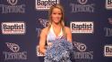 Tennessee Titans Cheerleader wishes her deployed husband a safe return.