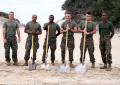 Motorcycle Club Marines Clear Up Main Road on Fort Story