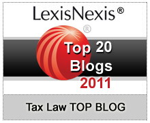  LexisNexis Tax Law Community 2011 Top 20 Blogs 