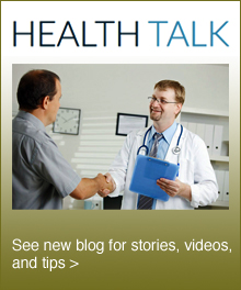 Health Talk blog image and text.