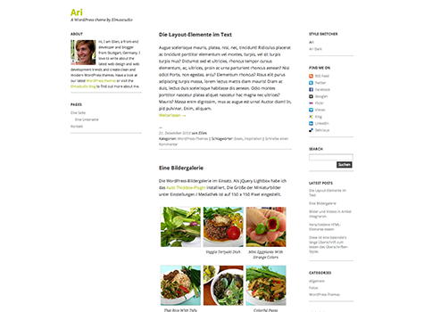 Ari Free WordPress Theme