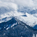 The hike leading to the high point of Cowboy Mountain, from which a skier can enter Tunnel Creek. The Stevens Pass ski area is to the left; Tunnel Creek is to the right.