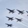 US Navy Blue Angels enter Baltimore Harbor