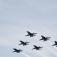 US Navy Blue Angels enter Baltimore Harbor