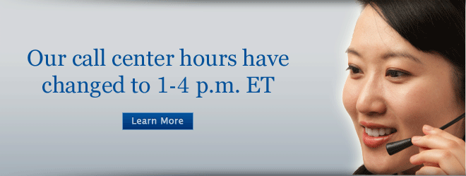 Call Center Hours are Changing
