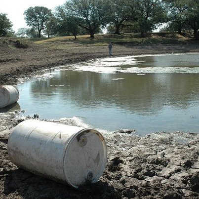 Photo: "By definition, you are putting pollution into them. ... If you are looking 50 to 100 years down the road, this is not a good way to go." – A hydrologist at the University of Colorado, on federal exemptions that let energy and mining companies pollute aquifers in more than 1,500 places across the country, releasing toxic material into underground reservoirs that help supply more than half of the nation’s drinking water.  

In drought-stricken Texas, the EPA has granted more than 50 aquifer exemptions for waste disposal and uranium mining. Some communities, running out of better options, are looking to spend hundreds of millions of dollars to treat brackish aquifers.

☞ Read the full story: http://propub.ca/QSTYPd

(Photo by Flickr user agrilifetoday)