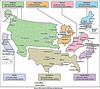 Figure 1: Location of Field Offices and Information on the Number of Post Offices and Mail-Processing Facilities in Each USPS Area