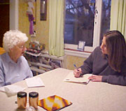 Student interviewer in the Montana Heritage Project