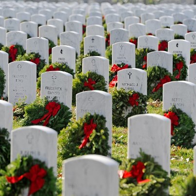 Photo: Service members and volunteers, pay honor to nation's fallen, lay wreaths at Arlington

http://www.defense.gov/photoessays/photoessayss.aspx?id=3435