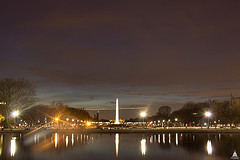 Looking out at the National Mall from Capitol Reflecting Pool