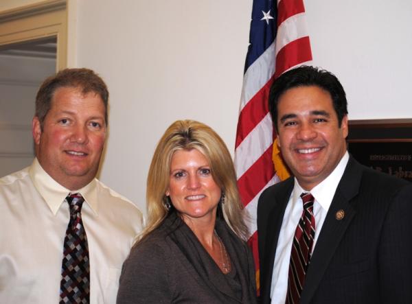 Congressman Labrador Poses for a Photo with Mike and Chantell Sackett of Priest Lake, Idaho