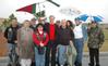 Crenshaw and volunteers at Jacksonville National Cemetery