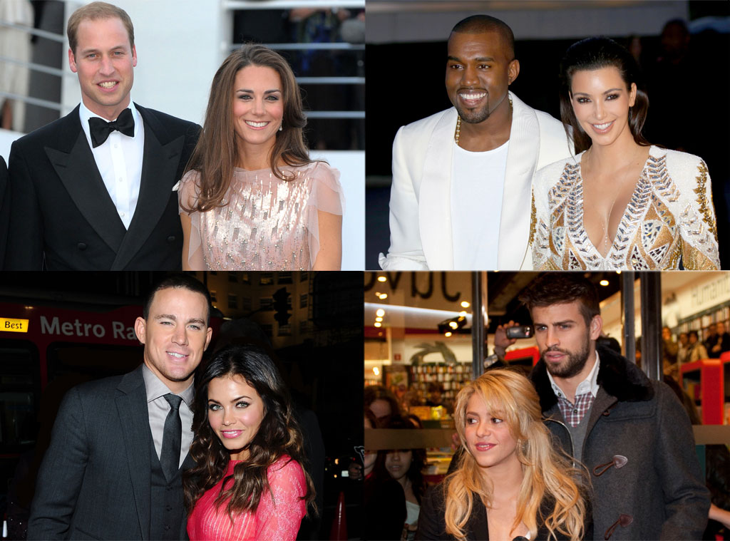 2013 baby poll, Kim Kardashian, Kanye West, Prince William, Channing Tatum, Kate Middleton, Jenna Dewan, Gerard Pique, Shakira