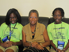 Congresswoman Christensen meets with students from the Trio Works Program! 2