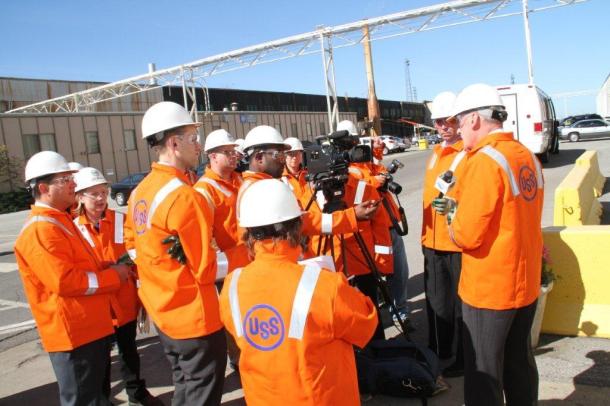 Senator Coats at U. S. Steel in Gary