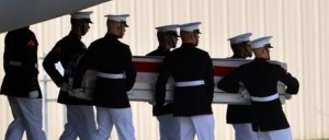 Coffin procession of dead from Benghazi attack