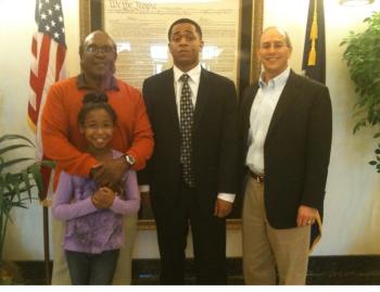 Rep. Boustany meets with Joshua Pillette and his family. Joshua is a native of Abbeville and a 2011 graduate of the Louisiana School for Math, Science, & the Arts. Joshua was nominated to the Air Force Academy by Rep. Boustany in 2011.