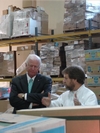 Chambliss visits the Atlanta Community Food Bank