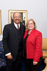 Congressman Chaka Fattah (PA-02) and Elaine Jones, Senior Advisor, Allen Institute for Brain Science