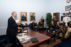 Congressman Chaka Fattah (PA-02) meets with students of the United States Army War College Class of 2012