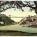 [Clifton suspension bridge from the ferry, Bristol, England]  (LOC)