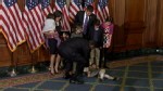 VIDEO: House Speaker tickles Rep. Sean Duffy's daughter at swearing in.