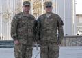 Father and son celebrate Christmas at Bagram