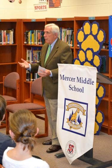 Visit to Mercer Middle School 