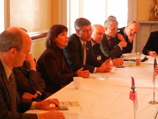 Rep. Paulsen leads members of the House Friends of Norway Caucus in hosting Norway's Foreign Affairs Committee 