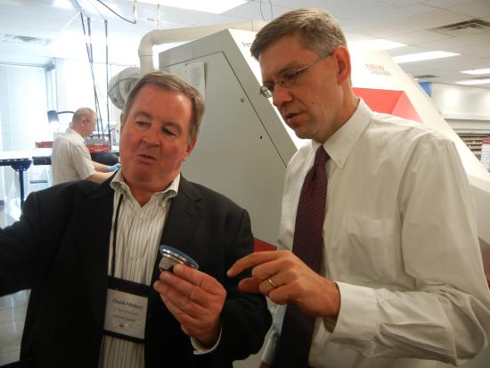 Rep. Paulsen tours Walman Optical in Brooklyn Park, MN.