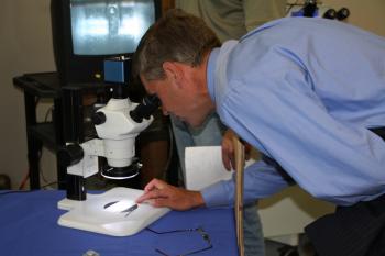 Paulsen tours the facilities at Torex Medical and meets with CEO, Todd Berg. 