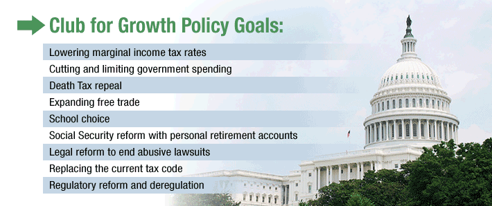 Club for Growth Policy Goals