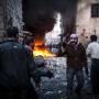 
	A man shout after a missile hits in a house in Aleppo, Syria, Thursday, Jan. 3, 2013. The fighting is part of the escalating violence in a Syrian civil war that the United Nations estimates has killed more than 60,000 people since the revolt against President Bashar Assad began in March 2011. 
