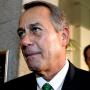 
	House Speaker John Boehner leaves after a second meeting with House Republicans at the Capitol on January 1.
