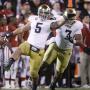 
	Star linebacker Manti Te'o (l.) and the Irish reward a loyal and large fan base.
