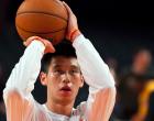 
Jeremy Lin puts some shots up during pregame warmups....