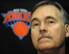 New York Knicks head coach Mike D'Antoni speaks to the media after practice Thursday, February 24, 2011 at the Knicks Training Facility in Greenburgh, New York.  KNICKS PRACTICE 